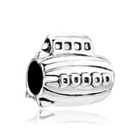 European Beads - submarine shape all brand silver plated beads charms bracelets Image.