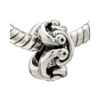 European Beads - jewelry art spacer fit all brands &amp;  silver plated beads charms bracelets Image.