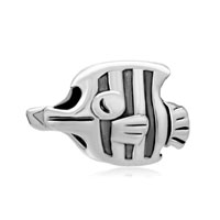 European Beads - jewelry beak fish fit all brands &amp;  silver plated beads charms bracelets Image.