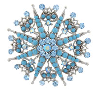 Brooches & Pins - blue starburst brooch Image.