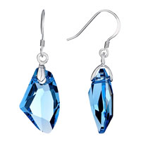 Earrings - galaxy march birthstone crystal drop 925  sterling silver dangle earrings Image.