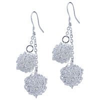 Sterling Silver Jewelry - double ball of string earrings Image.