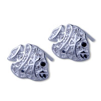 Earrings - tropical fish 925 sterling silver earrings Image.
