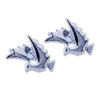 Earrings - volant bird 925 sterling silver earrings Image.
