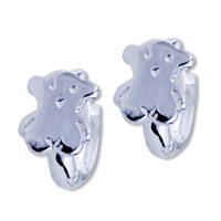 Earrings - cartoon figure 925 sterling silver earrings Image.