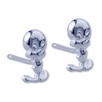 Earrings - donald duck 925 sterling silver earrings Image.