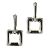 Earrings - sterling silver square earrings Image.