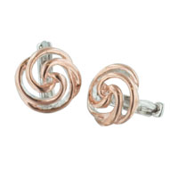 Sterling Silver Jewelry - gold tone spiral earrings Image.