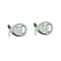 Earrings - sterling silver fish stud earrings Image.