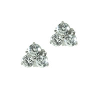 Sterling Silver Jewelry - three circle cz earrings Image.