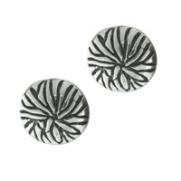 Sterling Silver Jewelry - flower outlined earrings Image.