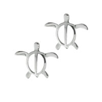 Sterling Silver Jewelry - sea turtle stud earrings Image.