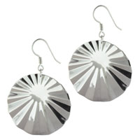 Sterling Silver Jewelry - sterling silver sunbeam earrings Image.