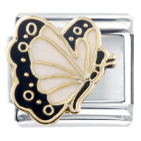 Italian Charms - pearl butterfly italian charm Image.