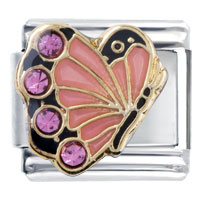 Italian Charms - october birthstone butterfly italian charm Image.