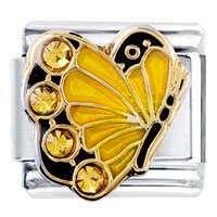 Italian Charms - november birthstone butterfly italian charm Image.