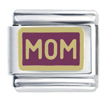 Italian Charms - gold tone mom Image.