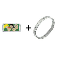 Pugster Gift Center - archie comic book characters superlink combination italian charm bracelet Image.