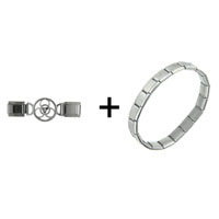 Pugster Gift Center - hazardous deluxe link combination italian charm bracelet Image.