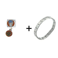 Pugster Gift Center - athena combination italian charm bracelet Image.