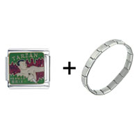 Pugster Gift Center - tarzan combination italian charm bracelet Image.