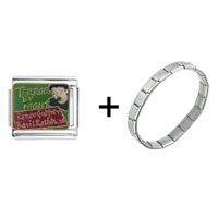 Pugster Gift Center - terror by night combination italian charm bracelet Image.