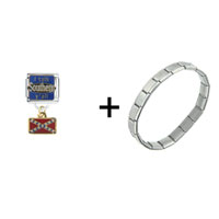 Pugster Gift Center - i talk southern y'all combination italian charm bracelet Image.