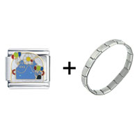 Pugster Gift Center - party celebration combination italian charm bracelet Image.
