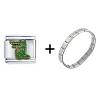 Pugster Gift Center - alligator combination italian charm bracelet Image.