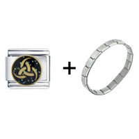 Pugster Gift Center - odin's horn combination italian charm bracelet Image.