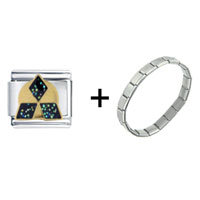 Pugster Gift Center - triceps combination italian charm bracelet Image.