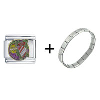 Pugster Gift Center - christmas ornaments combination italian charm bracelet Image.