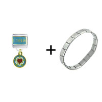 Pugster Gift Center - lutheran dangle combination italian charm bracelet Image.