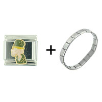 Pugster Gift Center - happy zero torso combination italian charm bracelet Image.