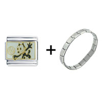 Pugster Gift Center - felix playing volleyball combination italian charm bracelet Image.