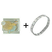 Pugster Gift Center - precious moments sailor combination italian charm bracelet Image.