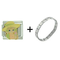 Pugster Gift Center - precious moments girl hat combination italian charm bracelet Image.
