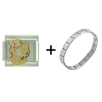 Pugster Gift Center - raggedy ann andy rocking horse combination italian charm bracelet Image.