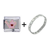 Pugster Gift Center - hobbies theme watering kettle italian charm bracelets combination Image.