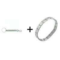 Pugster Gift Center - key chain combination italian charm bracelet Image.