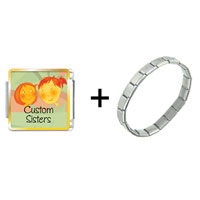 Pugster Gift Center - sisters custom combination italian charm bracelet Image.