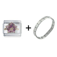 Pugster Gift Center - all star combination italian charm bracelet Image.