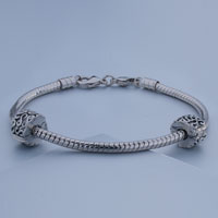 Pugster Gift Center - silver tone round swirls bracelet combination Image.