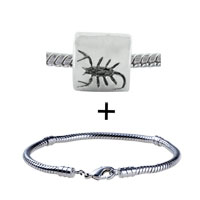 Pugster Gift Center - silver tone scorpion bracelet combination Image.