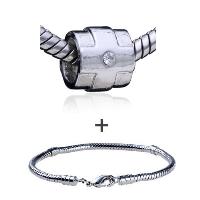 Pugster Gift Center - cylindrical shaped red cross sign european bead bracelet combination Image.