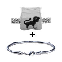 Pugster Gift Center - silver tone leo horoscope symbol bracelet combination Image.