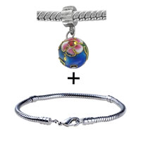 Pugster Gift Center - blue cloisonne bracelet combination Image.