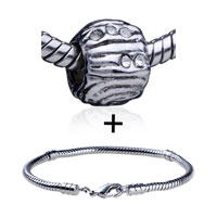 Pugster Gift Center - round crystal european bead bracelet combination Image.