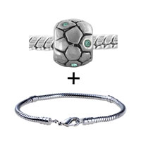 Pugster Gift Center - textured pattern clear rhinestone bracelet combination Image.