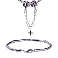 Pugster Gift Center - dangle link european bead bracelet combination Image.